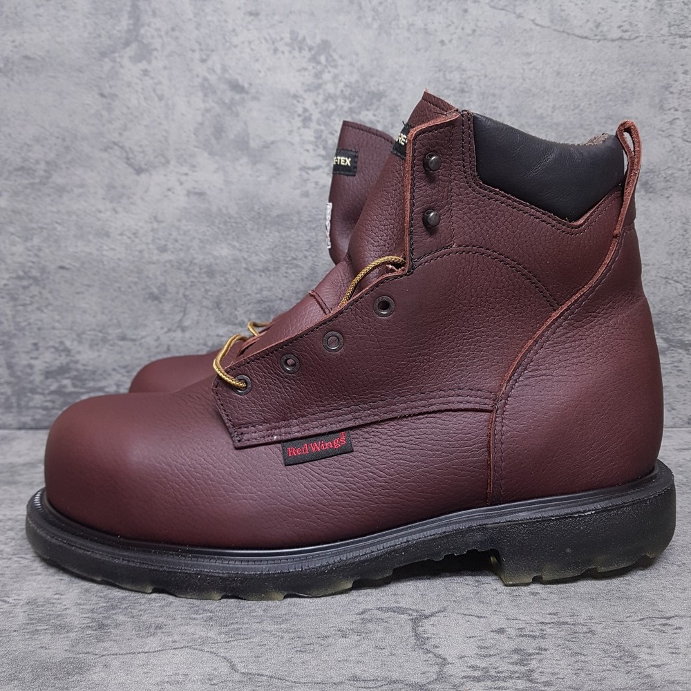 RED WING Supersole 2.0 Steel Toe 6"  Gore-Tex Boots Mens 13 EEE Brown Red 3504
